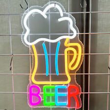 Neon LED Schild Bar Bier Licht