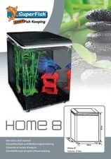 SuperFish Home 8 Aquarium Set schwarz oder weiß, für Garnelen oder Kampffische
