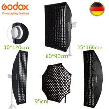 DE Godox Bowens Mount Softbox Softboxen Diffusoren für Studioblitz Mit Grid