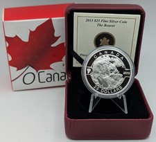 Kanada 25 Dollar 2013 Silber PP Biber mit Jungtieren Beaver Proof