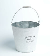 Dekotopf, Eimer, Blumentopf, Zinkblech