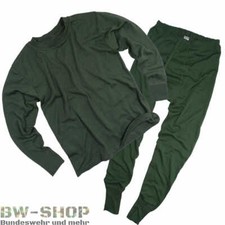 ORIGINAL BUNDESWEHR ARAMID UNTERWÄSCHE GRÜN BW PULLOVER UNTERHEMD / UNTERHOSE