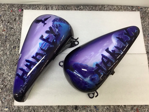 Evo softail tank airbrush - softail,