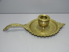 -ALTER HANDKERZENHALTER aus MESSING KERZE SAMMLUNG Deko VITRINE D