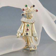 Clown harlekin anhänger - clown, 585