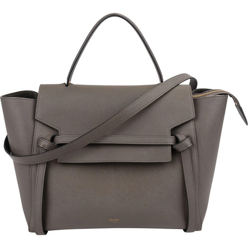 Celine grey leather grained - grey,