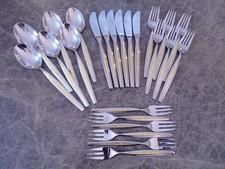 WMF Modell Palma / Capri Gold Cromargan Tafelbesteck 6 Personen 24 Teile TOP