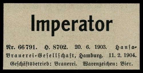 Anzeige 1904 anmeldung - 1904,