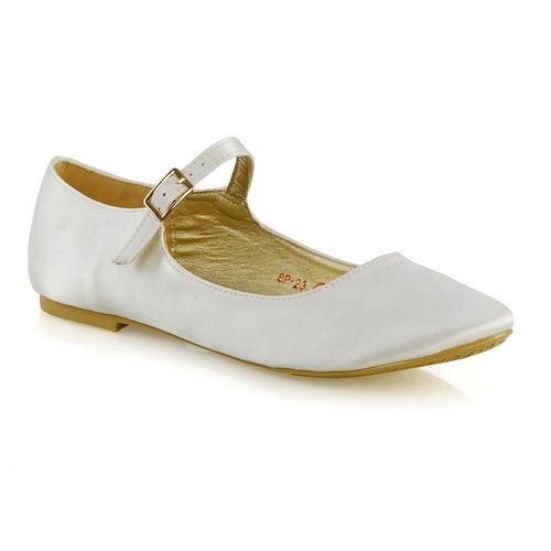 Flache damen hochzeitspumps - flache, damen-hochzeitspumps