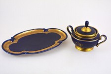 alte Zuckerdose mit Teller