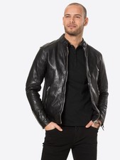 Allsaints Cora lederjacke in schwarz Biker Bomber wie nue vp520€