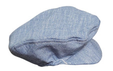 Babymütze Junge Taufhut Schiebermütze Barett Mütze Taufanzug Taufe blau 0-6 Mon