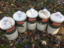 5 amerikanische  Coleman Gaskartusche 16,4 OZ, leer