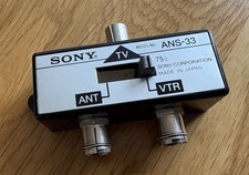 Sony ANS-33 75 Ohm Splitter Schalter TV ANT VTR Antennen Umschalter  Switch