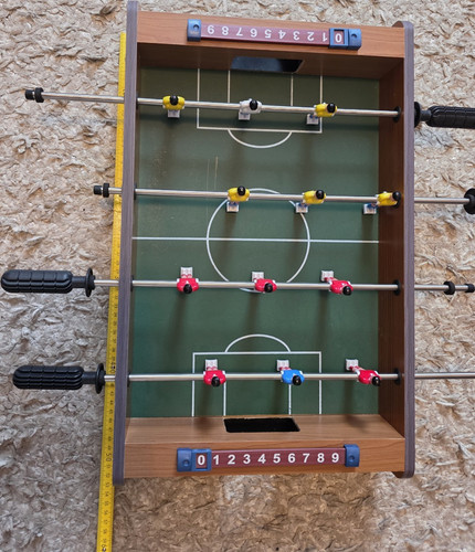 Mini tischkicker holzoptik - mini,
