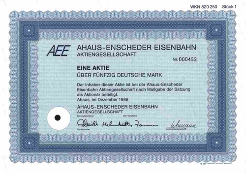 Ahaus enscheder eisenbahn aee - enscheder,