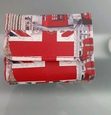 Geldbeutel Klein Reißverschluss England Motiv,  London, Rot Bunt 