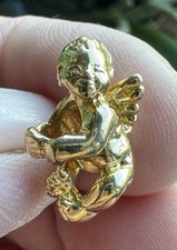 Trollbeads Gold-Engel TAUBE-00077 ⭐ 750er Gold ⭐ Top Geschenk zu Weihnachten