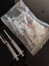 10 x Spritze 10 ml + 10 x  Stumpfkanüle mit Einschub