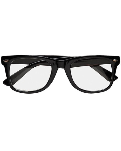 Schwarze nerd brille mit - schwarze,