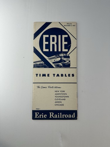 Vintage 1951 erie railroad - vintage,