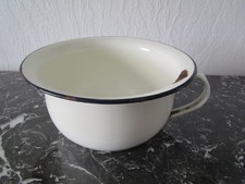 Alter Emaille Nachttopf  Antik Shabby