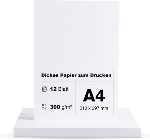 Fotokarton 300g weiß - fotokarton, a4