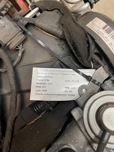 Motor bkc aus touran tdi - touran, 1.9