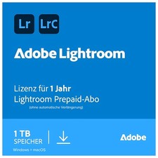 Adobe Lightroom | 2 PC/MAC | 1 Jahr inkl. 1 TB-Cloud | Code per eMail|ESD