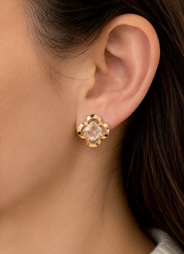 Rock crystal earrings 750 - earrings,