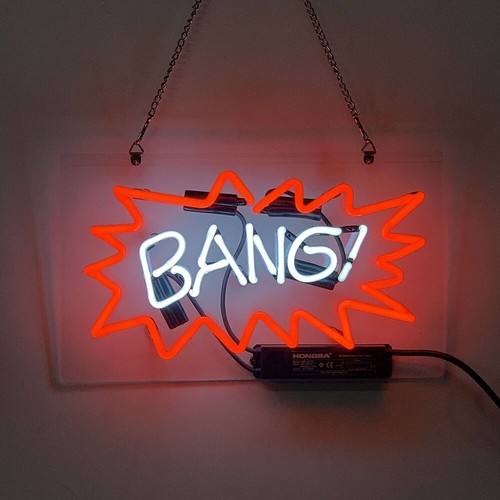 Bang neon sign - bar, wand