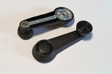 2x Fensterkurbel schwarz VW T2 T3 Bus LT Käfer 924 944 Audi Golf I Neu!