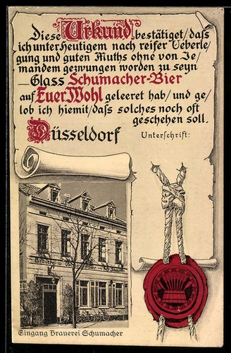 Düsseldorf brauerei - ak, düsseldorf,