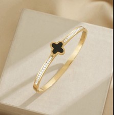 Luxus Edelstahl Armreif mit