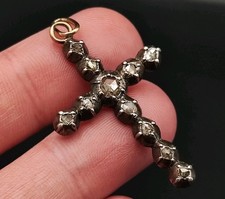 Antik Diamanten Kreuz