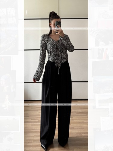 Zara bluse mit leo muster - zara, /