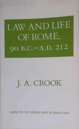 Law and life rome 90 - of,