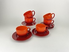 Wächtersbach fun factory Tasse Untertasse rot Magma Waechtersbach 6 Personen #1