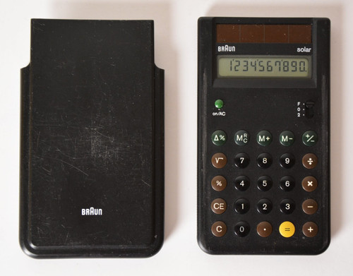 Braun solar taschenrechner ets - braun, solar-taschenrechner