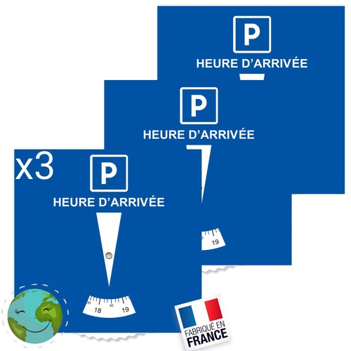 3er set blaue parkscheiben - set,