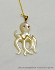 Carved Mother of Pearl Octopus