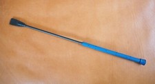 Springstock Reitgerte 70cm Langer Griff Long grip Klatsche Springgerte blau sch