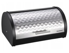 Klausberg KB-7454 Brotkasten Brotbehälter Schwarz Silber Diamond Still | 8840