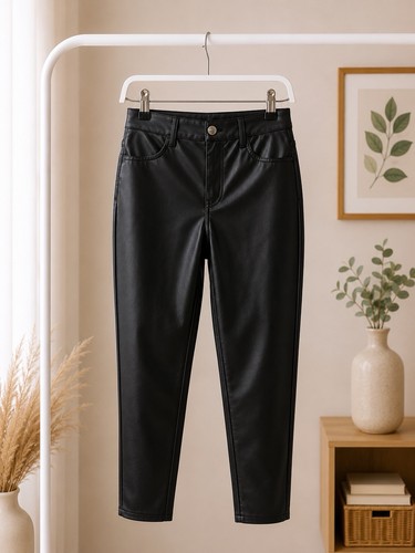 Kunstlederhose schwarz - kunstlederhose,