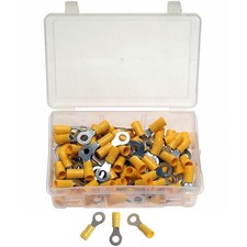 100 x Kabelschuhe Presskabelschuhe Sortiment TYP RINGFORM GELB 4.0-6.0 mm² M6