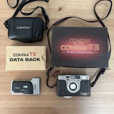 Contax T3 Silver 70th Limited Edition 35mm Film Camera Excellent w/Box - Fast!!