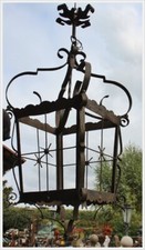 Große schmiedeeisen lampe - große,