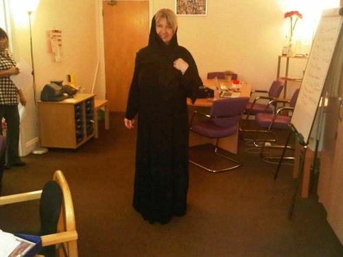 Schwarz jilbab abaya - gr,