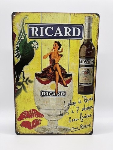 Blechschild ricard 20x30cm - blechschild,
