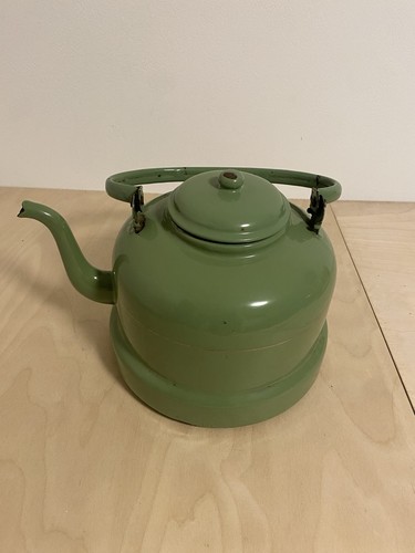 Emaille teekessel antik - emaille,